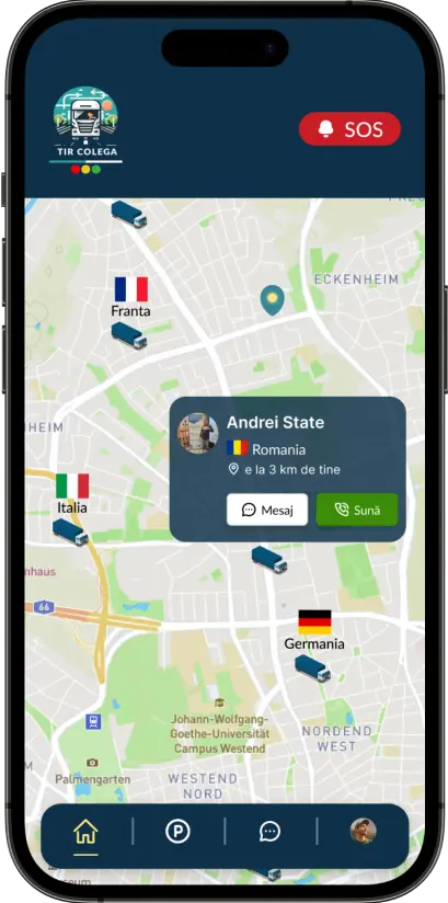 Tir Colega - Right Phone Side - Hero Section - See Colleagues Functionality